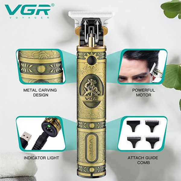ماشین اصلاح موی سر و صورت شارژی وی جی ار مدل V-083