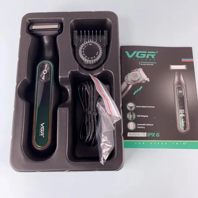 ماشین اصلاح موی سر و صورت شارژی وی جی ار مدل V-360(Stars)
