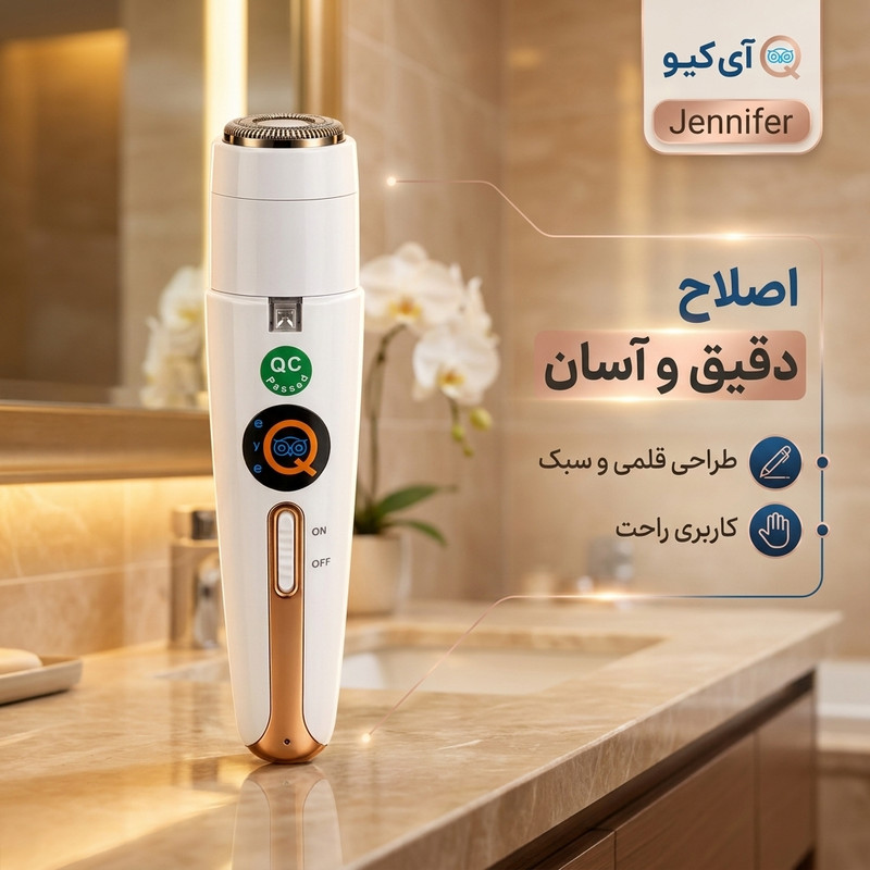 ماشین اصلاح صورت آی کیو مدل Jennifer کد Line-Asl