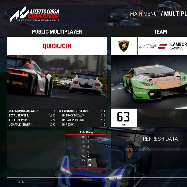 بازی Assetto Corsa Competizione مخصوص PC نشر لیمو استور
