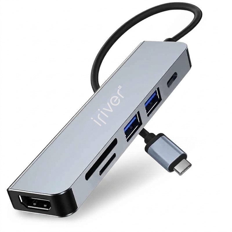 هاب و کارت خوان 5 پورت USB-C آیریور مدل TC2-4K
