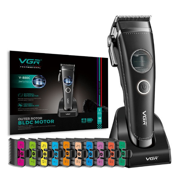 ماشین اصلاح موی سر و صورت شارژی وی جی ار مدل V-880C
