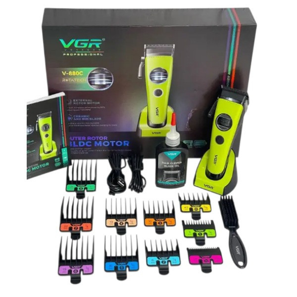 ماشین اصلاح موی سر و صورت شارژی وی جی ار مدل V-880C