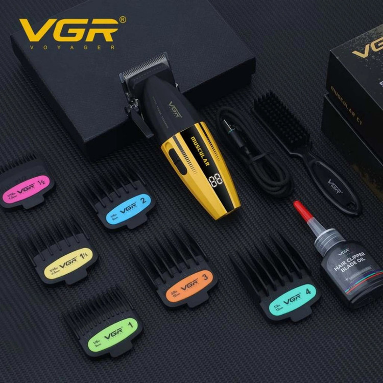 ماشین اصلاح موی سر و صورت شارژی وی جی ار مدل V-285