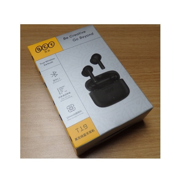 هدفون بلوتوثی کیو سی وای مدل T19 با نویز کنسلینگ میکروفون (ENC)، درگاه شارژ USB Type-C، دارای کنترل لمسی و نشانگر LED، مقاوم در برابر رطوبت و عرق