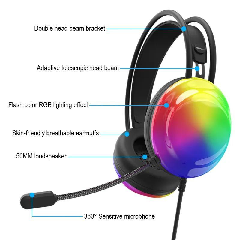 هدفون مخصوص بازی لنوو مدل ThinkPlus G86A 3.5mm