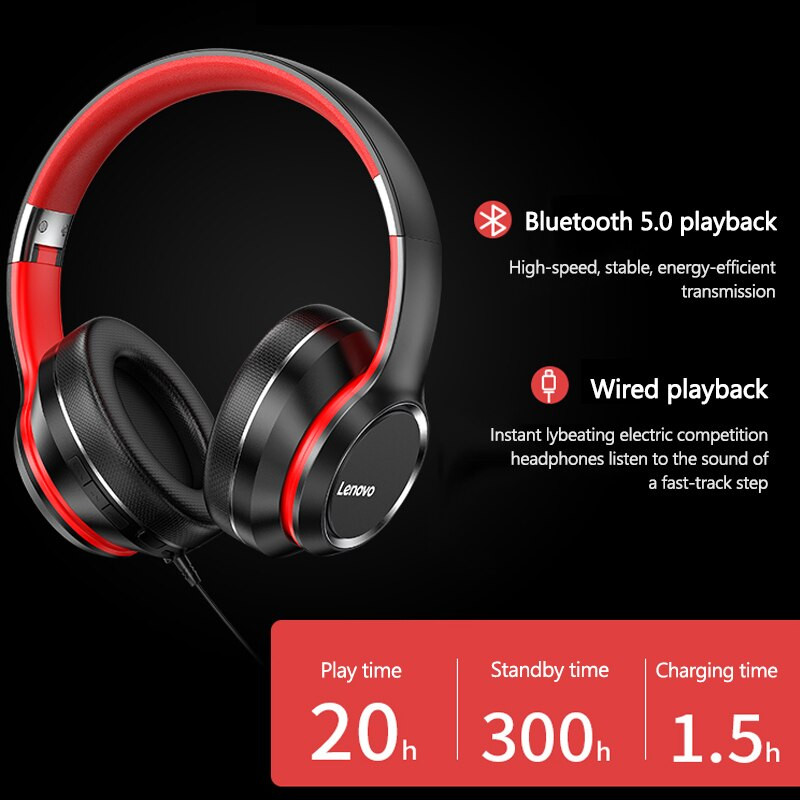 هدفون بی سیم لنوو مدل HD200