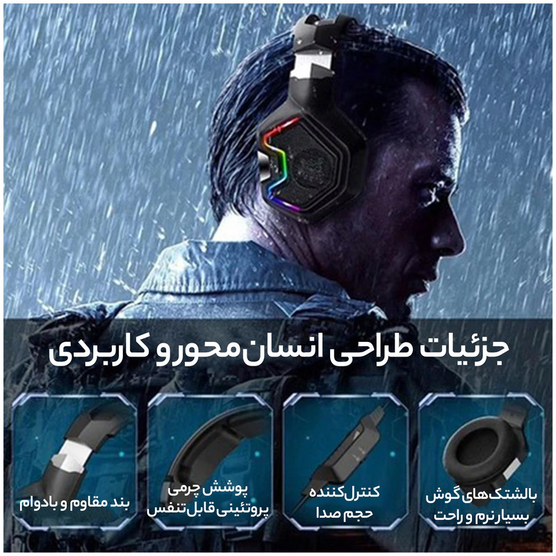 هدست مخصوص بازی اونیکوما مدل K10 Professional