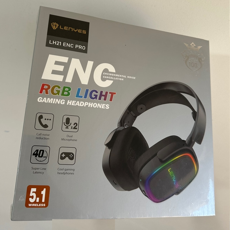 هدست مخصوص بازی بی سیم لنیز مدل LH21 ENC PRO