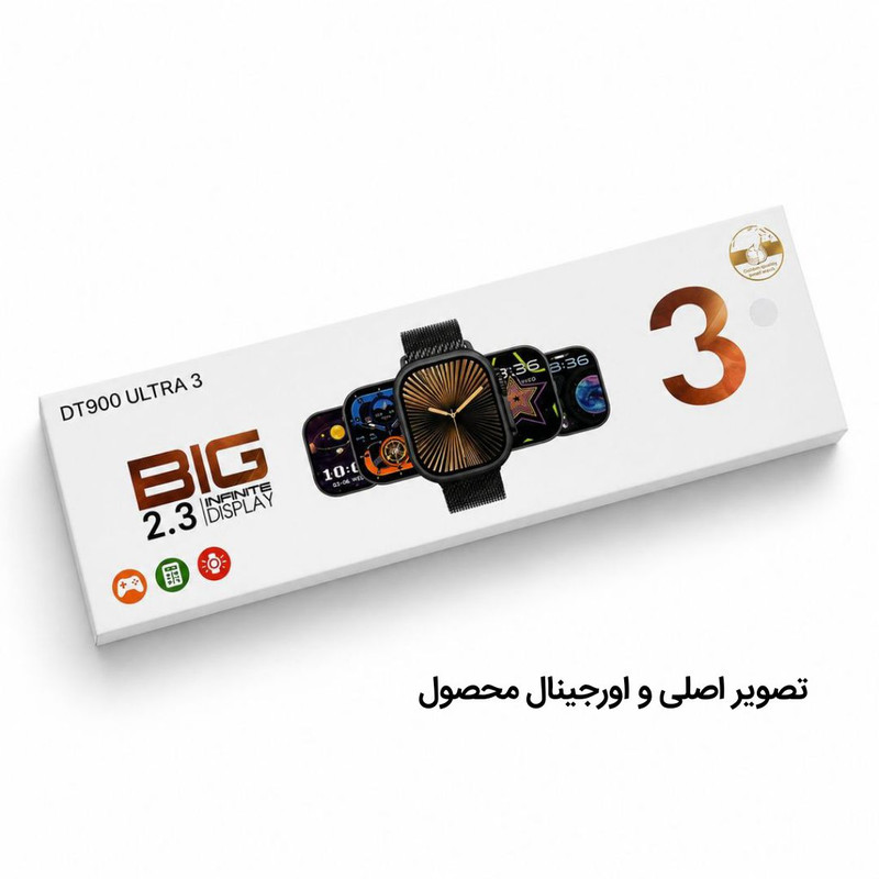 ساعت هوشمند 49 میلی متری دی تی مدل DT900 به همراه بند سیلیکونی
