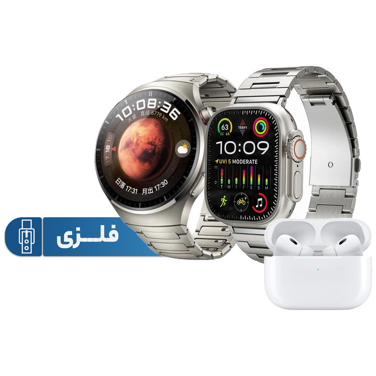 ساعت هوشمند رموجت مدل i80 Suit Extremc بسته 2 عددی به همراه هدفون بلوتوثی