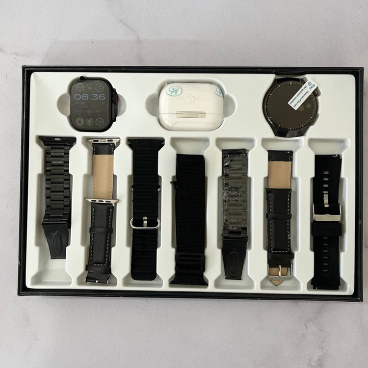 ساعت هوشمند رموجت مدل i80 Suit Extremc بسته 2 عددی به همراه هدفون بلوتوثی