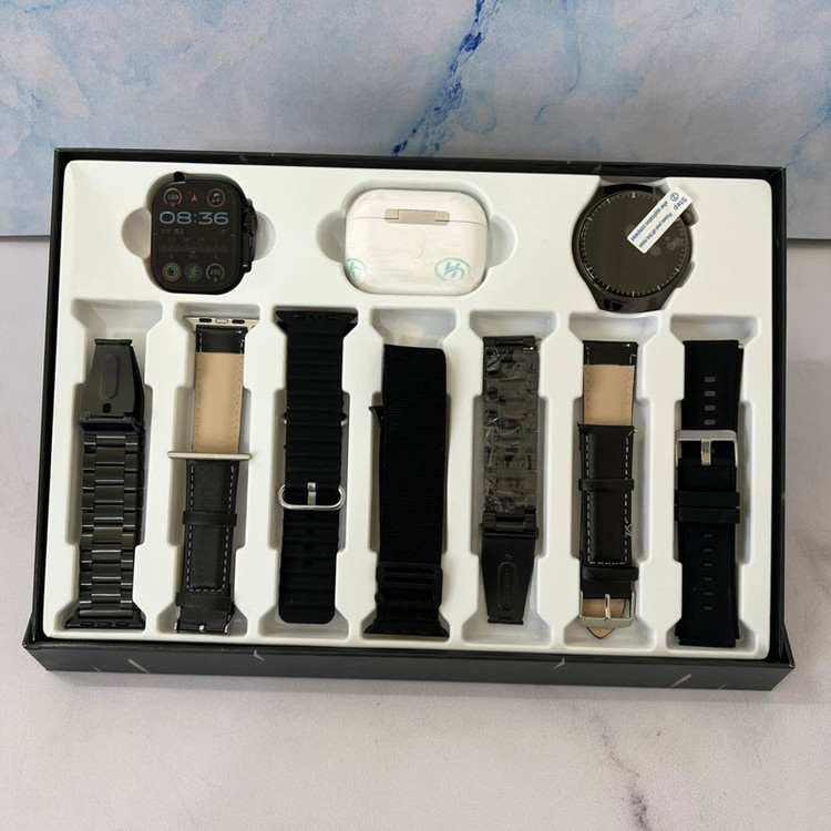ساعت هوشمند رموجت مدل i80 Suit Extremc بسته 2 عددی به همراه هدفون بلوتوثی