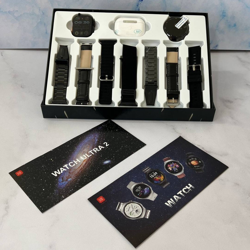 ساعت هوشمند رموجت مدل i80 Suit Extremc بسته 2 عددی به همراه هدفون بلوتوثی
