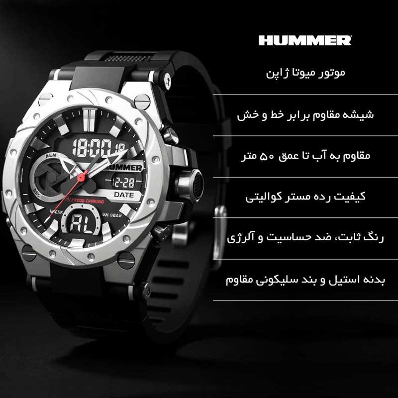 ساعت مچی عقربهای کوارتز مردانه هامر مدل HM1428-C1