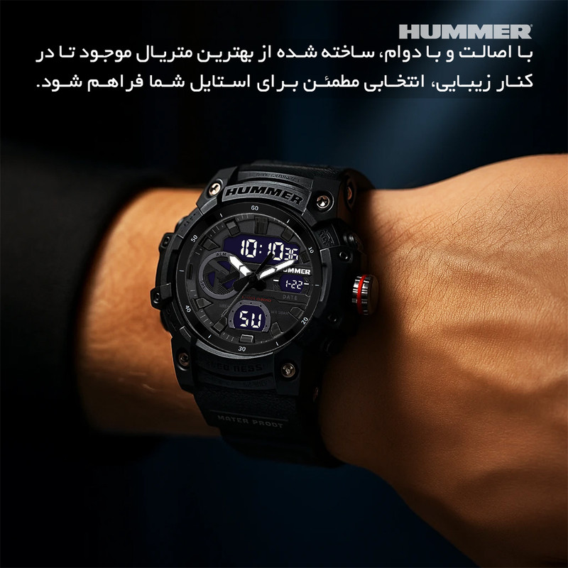 ساعت مچی عقربهای کوارتز مردانه هامر مدل 1440HM-C4