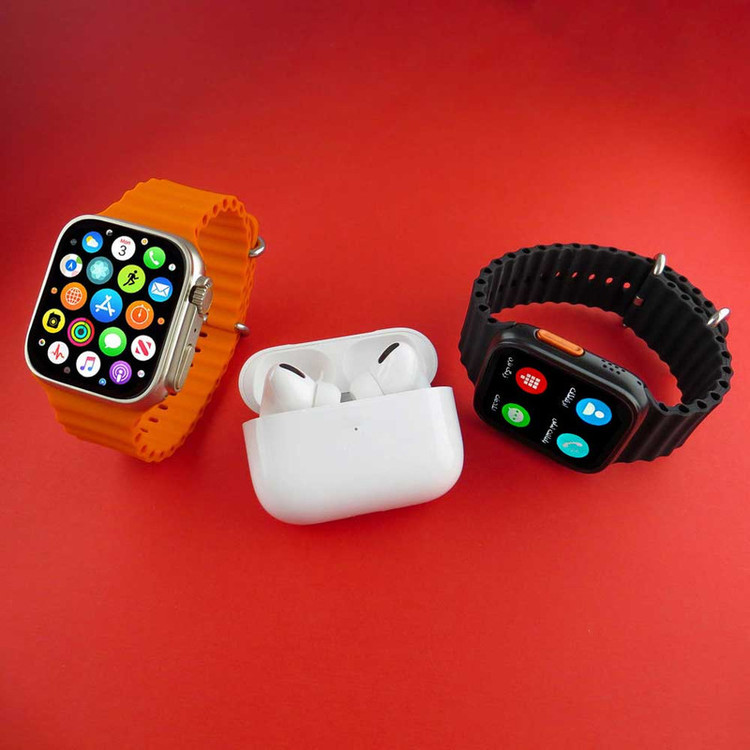 ساعت هوشمند ورنا مدل W49 Ultra with airpod pro دارای قابلیت های کنترل موسیقی (Music Player)، قابلیت مکالمه از طریق بلوتوث، پشتیبانی از زبان فارسی در منو و سیستمعامل بند سیلیکون