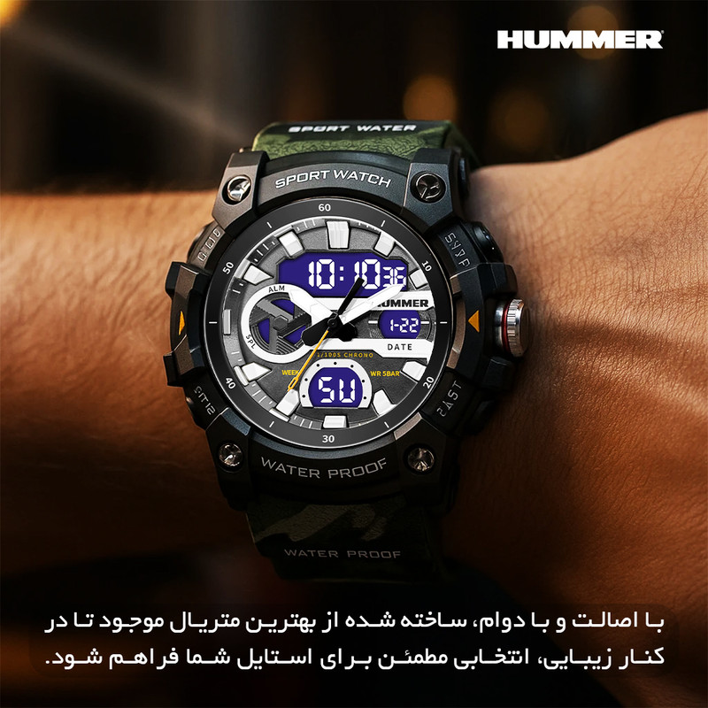 ساعت مچی عقربهای کوارتز مردانه هامر مدل HM1440-C5