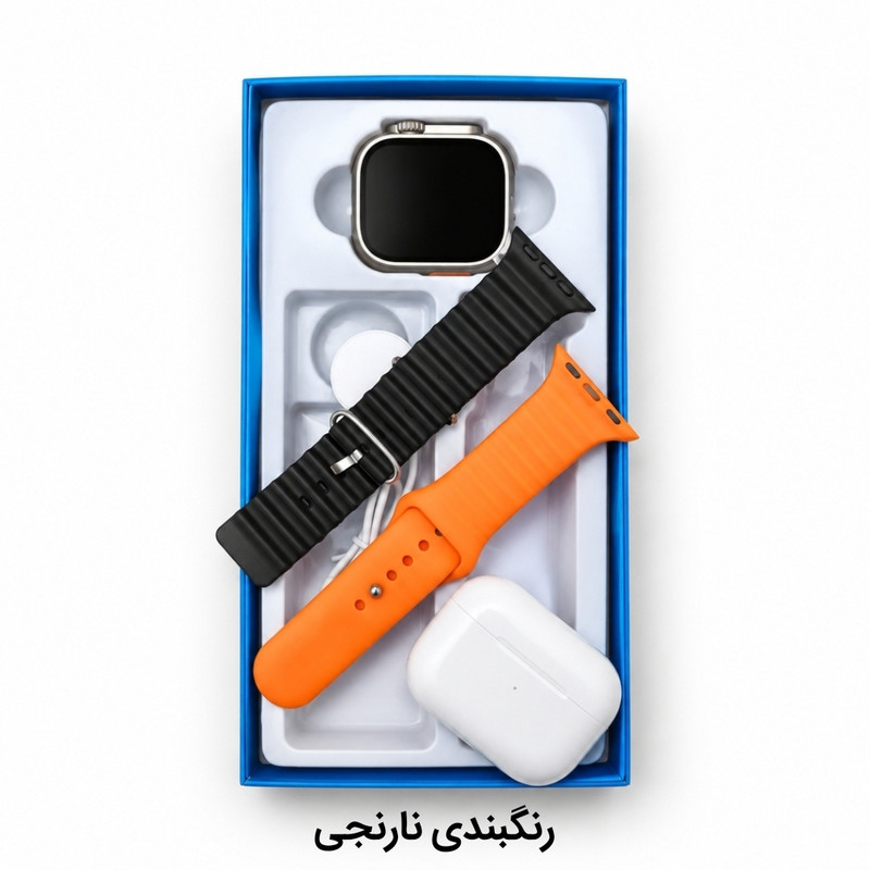 ساعت هوشمند 49 میلی متری زد تی مدل مکس 20 با بند سیلیکونی به همراه هدفون بلوتوثی