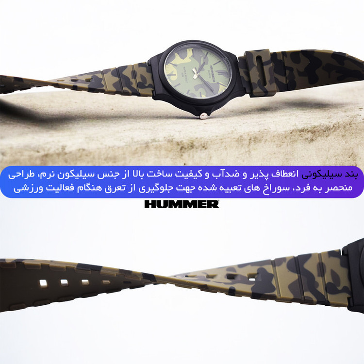 ساعت مچی عقربهای کوارتز مردانه هامر مدل 1100H-C1