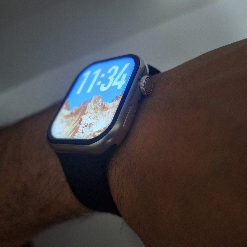 ساعت هوشمند 44 میلیمتری مدل S1000 با بند سیلیکونی و استیل