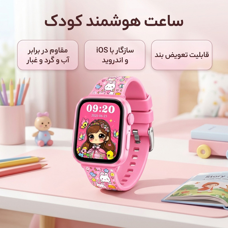 ساعت هوشمند 40 میلیمتری ویسمی مدل WISME-X67 mini با بند آلومینیومی، سازگار با IOS و اندروید