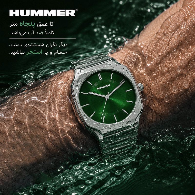 ساعت مچی عقربه ای مردانه هامر مدل موتور ژاپن رفرنس HM1116-C1