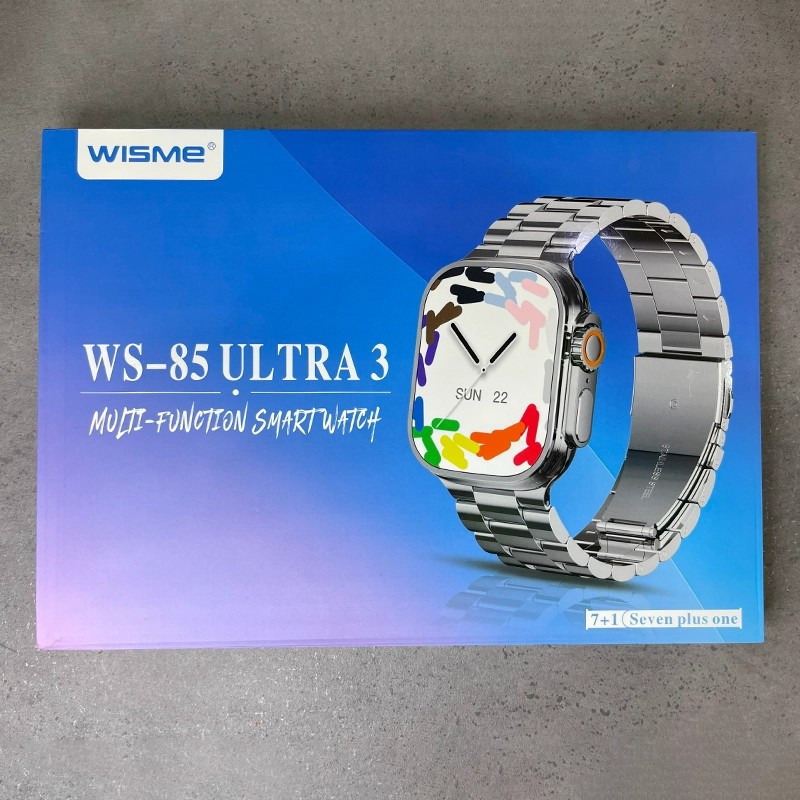 ساعت هوشمند ۴۸ میلی متری ویسمی مدل WS 85 ULTRA3 با بند فلزی