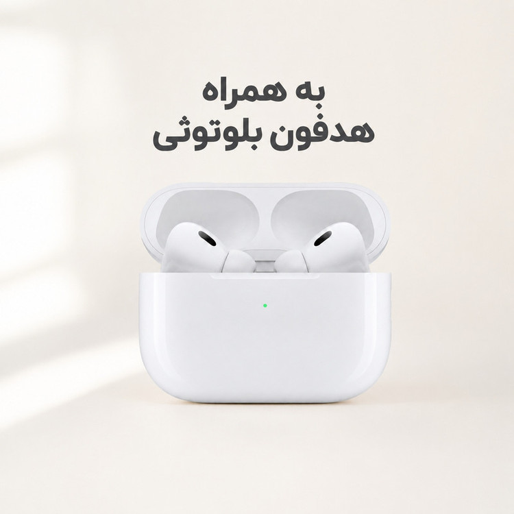 ساعت هوشمند 46 میلی متری واچ ایکس مدل 7in1 با بند سیلیکونی به همراه هدفون بلوتوثی