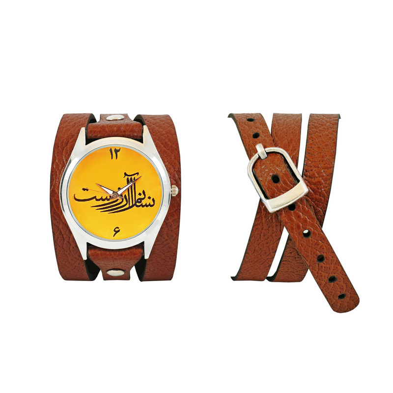 ساعت مچی عقربه ای اچ آر دیزاین گروپ مدل انسانم آرزوست w059