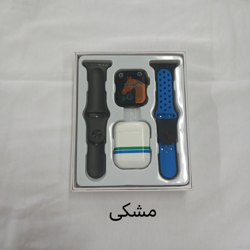 ساعت هوشمند مدل مدل w 26 Pro Max series8 2024 دارای قابلیت های صفحه نمایش رنگی، کنترل موسیقی (Music Player) بند سیلیکون