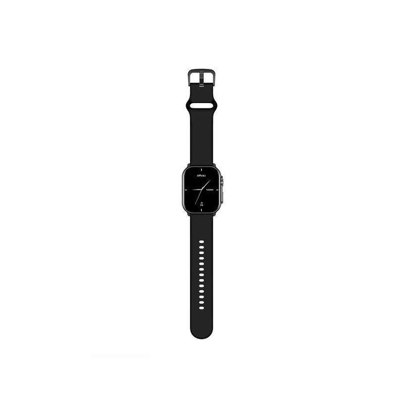 ساعت هوشمند ایمیکی مدل SF1E دارای قابلیت های صفحه نمایش رنگی، صفحه نمایش لمسی، قابلیت مکالمه از طریق بلوتوث بند سیلیکون