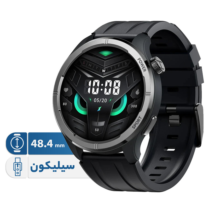 ساعت هوشمند 48.4 میلیمتری هایلو مدل Solar Neo با بند سیلیکونی