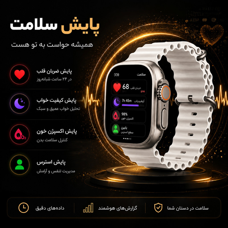 ساعت هوشمند 49 میلیمتری لیواکس مدل GS-59 Pro با بند سیلیکونی