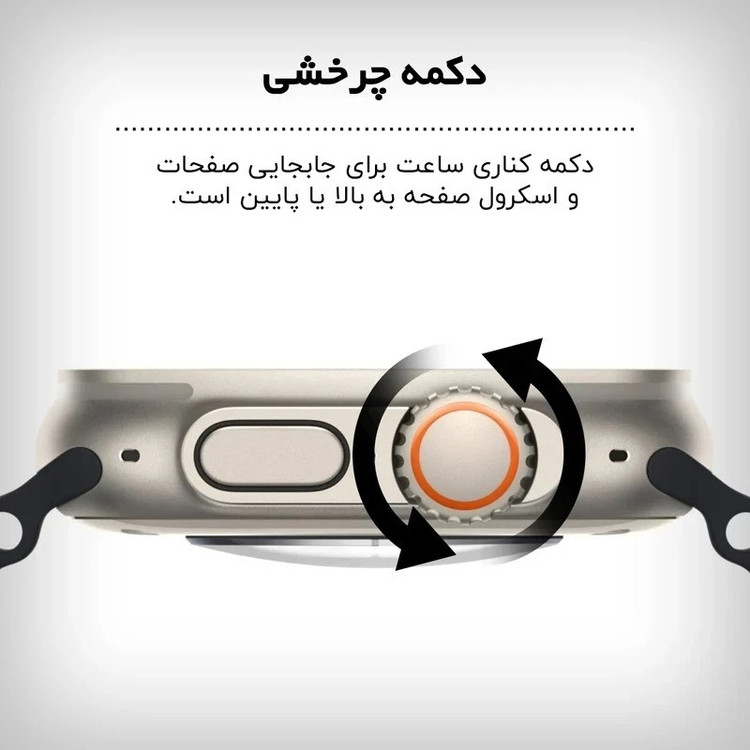 ساعت هوشمند 49 میلی متری کیوار مدل KE 36 ULTRA با بند سیلیکونی
