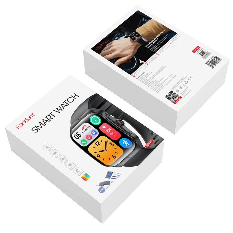 ساعت هوشمند 46 میلیمتری ارلدام مدل SW17 با بند سیلیکونی، سازگار با سیستم عامل Android و iOS