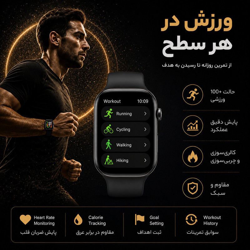 ساعت هوشمند 46 میلی متری مدل KX33 PLUS با بند سیلیکونی