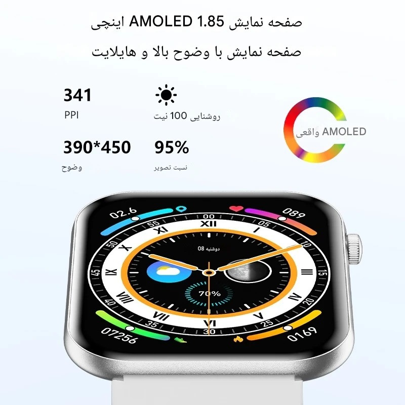ساعت هوشمند 1.32 اینچی لیمیکس مدل CDO5 بند سیلیکونی