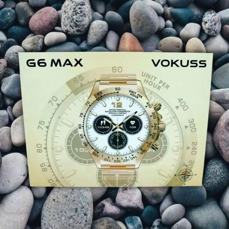 ساعت هوشمند 49 میلیمتری ووکاس مدل G6 MAX با بند استیل