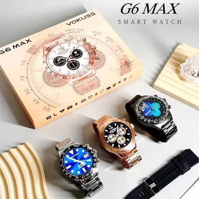 ساعت هوشمند 49 میلیمتری ووکاس مدل G6 MAX با بند استیل