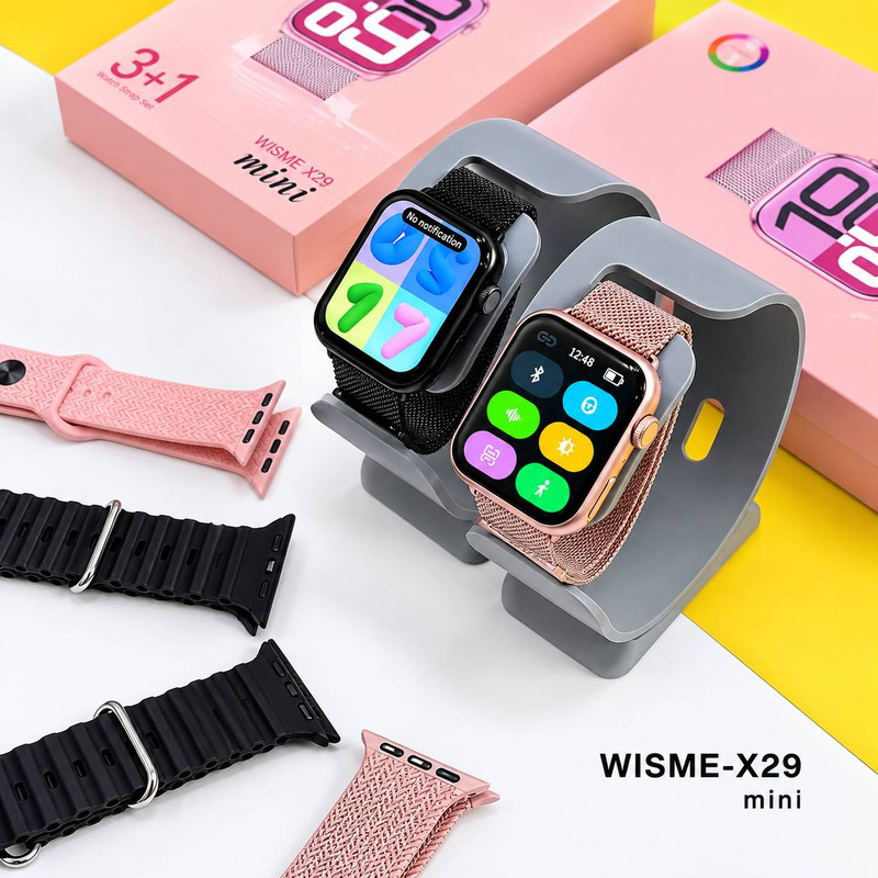 ساعت هوشمند 1.5 اینچی ویسمی مدل x29 mini با بند میلانس