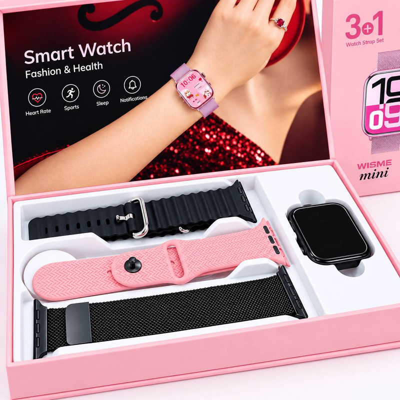 ساعت هوشمند 1.5 اینچی ویسمی مدل x29 mini با بند میلانس
