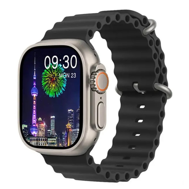 ساعت هوشمند سایز 48 میلیمتری مدل KW70 ULTRA3 با بند سیلیکونی