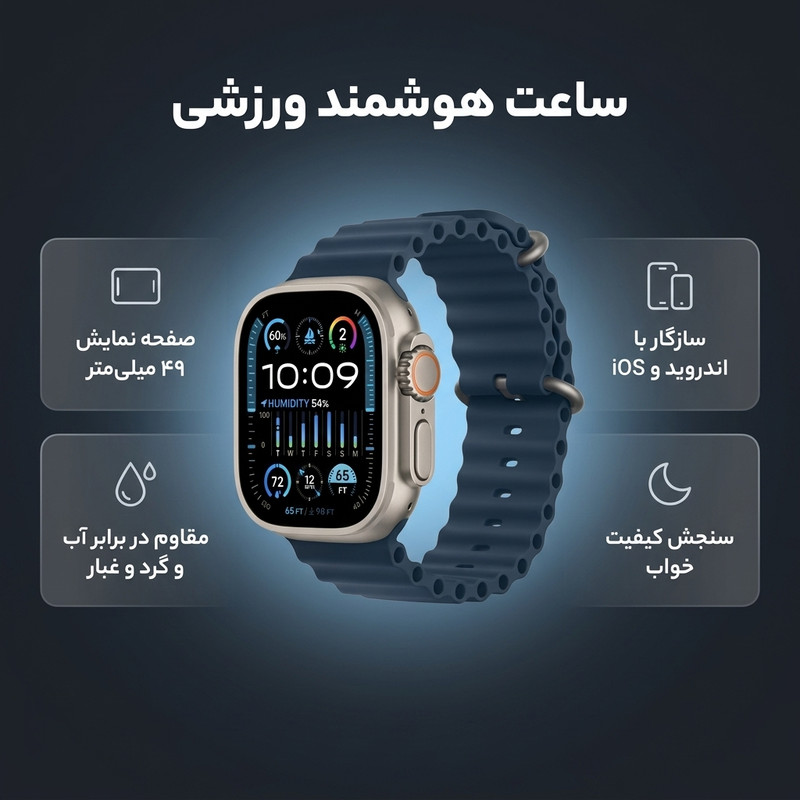 ساعت هوشمند 49 میلیمتری کیکویر مدل KW26 ULTRA 3