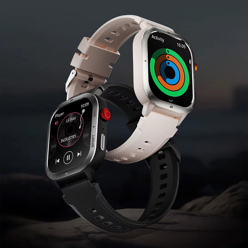 ساعت هوشمند 50 میلیمتری هایلو مدل IRON Neo با بند سیلیکونی