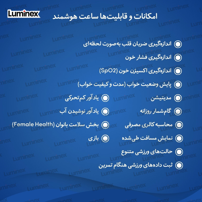 ساعت هوشمند 1.27 اینچ لومینکس مدل SK6 mini با بند سیلیکونی