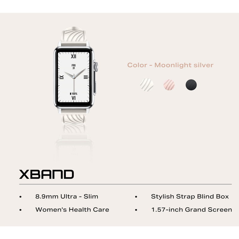 ساعت هوشمند 45 میلیمتری اینفینیکس مدل XWatch Xband با بند پلاستیکی