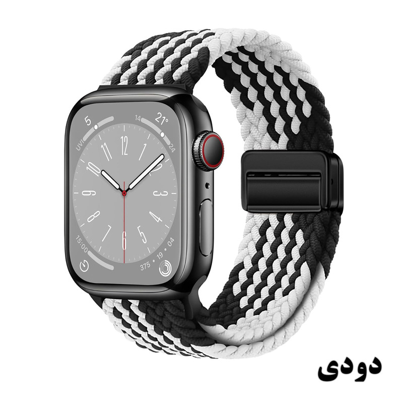 بند راینو مدل Braid Magnet مناسب برای اپل واچ سری 1/2/3/4/5/6/7/8/9/10/SE/ULTRA سایز 44/45/46/49 mm