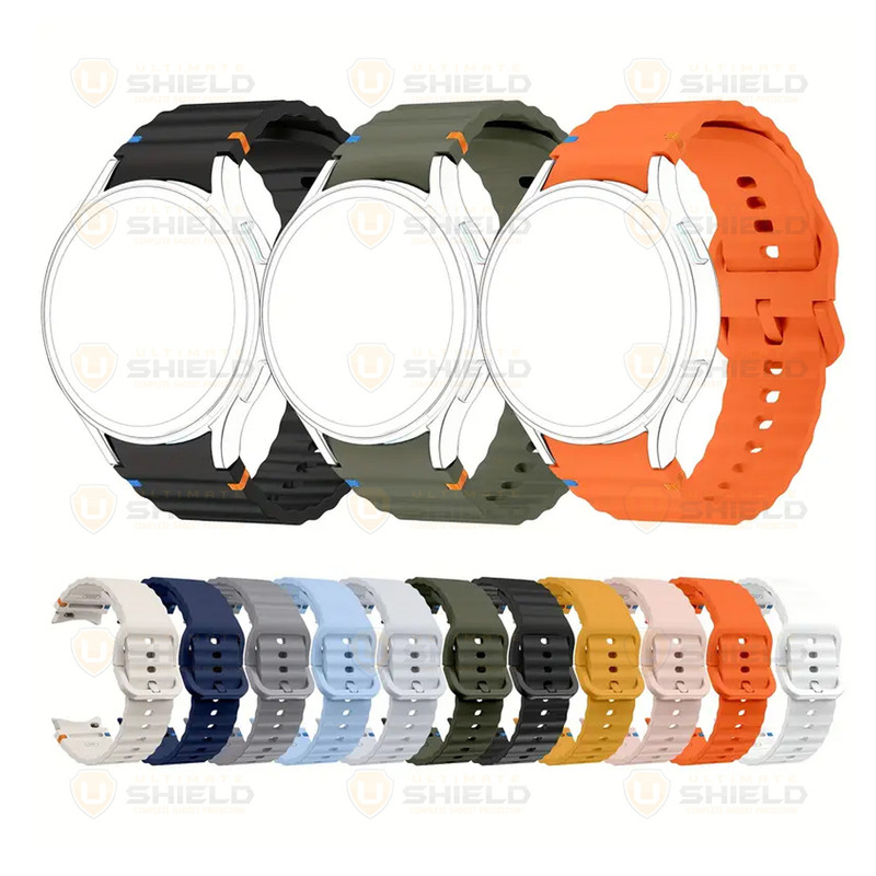 بند آلتیمیت شیلد مدل Silic ARC مناسب برای ساعت هوشمند سامسونگ Galaxy Watch 4/5/6/7/FE size 40/43/44/46/47mm
