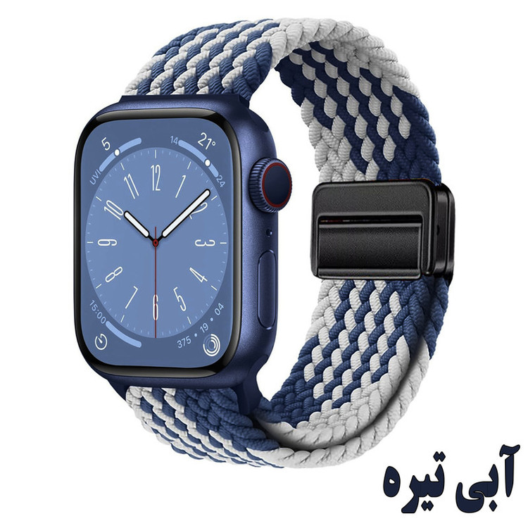 بند راینو مدل Braided Magnet مناسب برای اپل واچ سایز 44/45/46/49 میلی متری سری 1/2/3/4/5/6/7/8/9/10/SE/ULTRA
